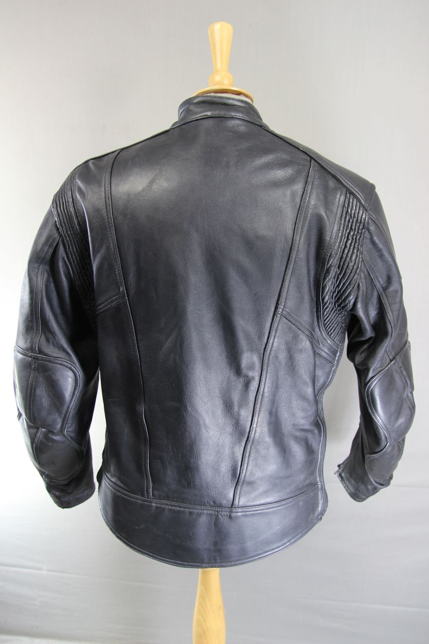 HOCO CLASSIC BLACK LEATHER JACKET 42-44 INCH CHEST