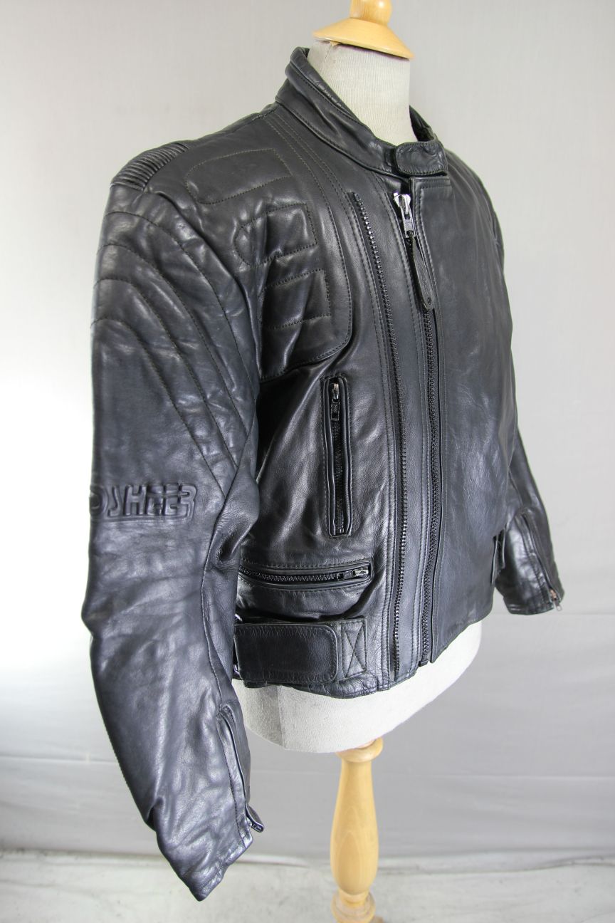 CLASSIC FIELDSHEER BLACK LEATHER BIKER JACKET 40-42 INCH CHEST