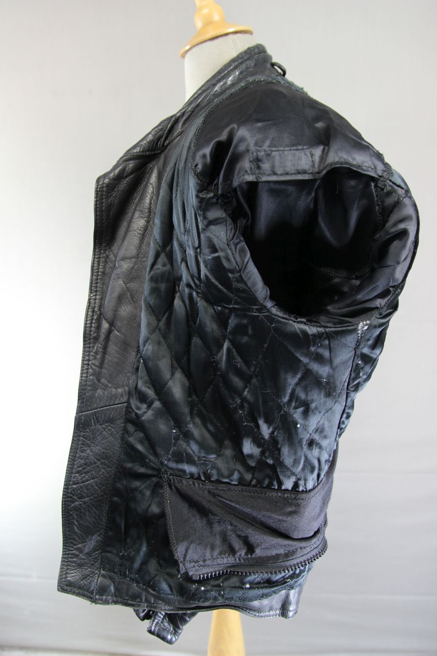 CLASSIC FIELDSHEER BLACK LEATHER BIKER JACKET 40-42 INCH CHEST