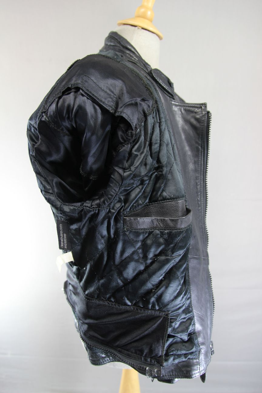 CLASSIC FIELDSHEER BLACK LEATHER BIKER JACKET 40-42 INCH CHEST