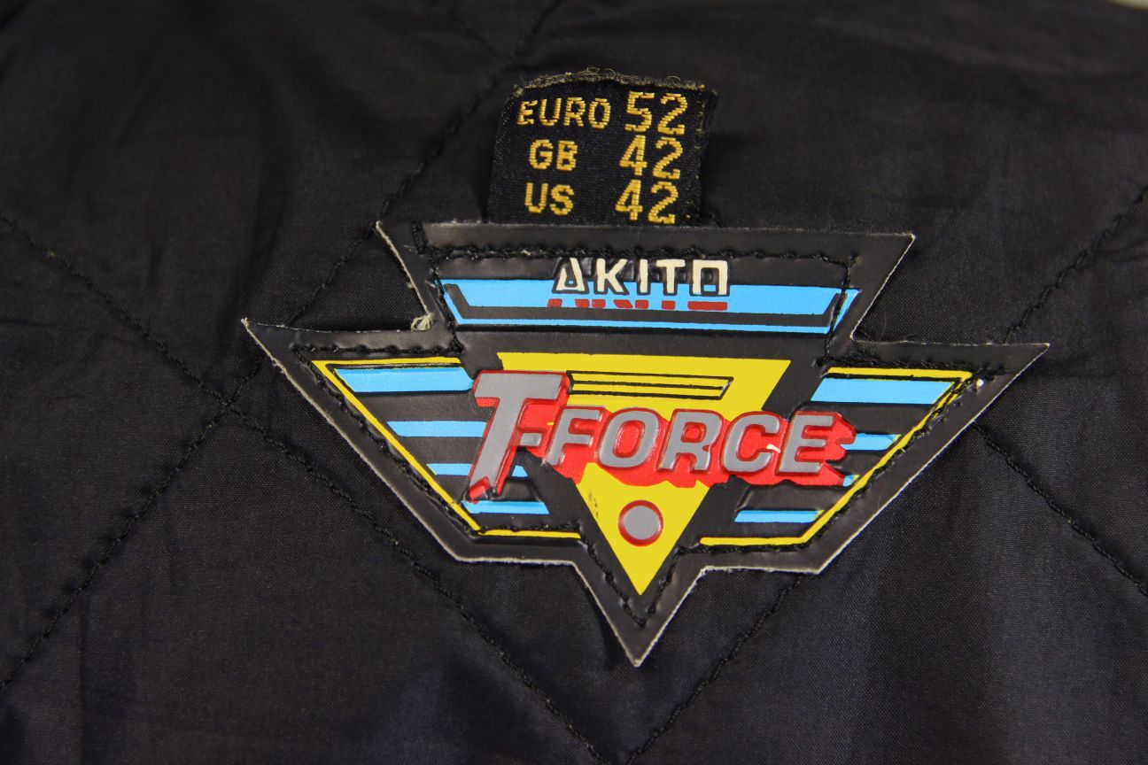 CLASSIC AKITO T-FORCE BLACK LEATHER BIKER JACKET 40-42 INCH CHEST