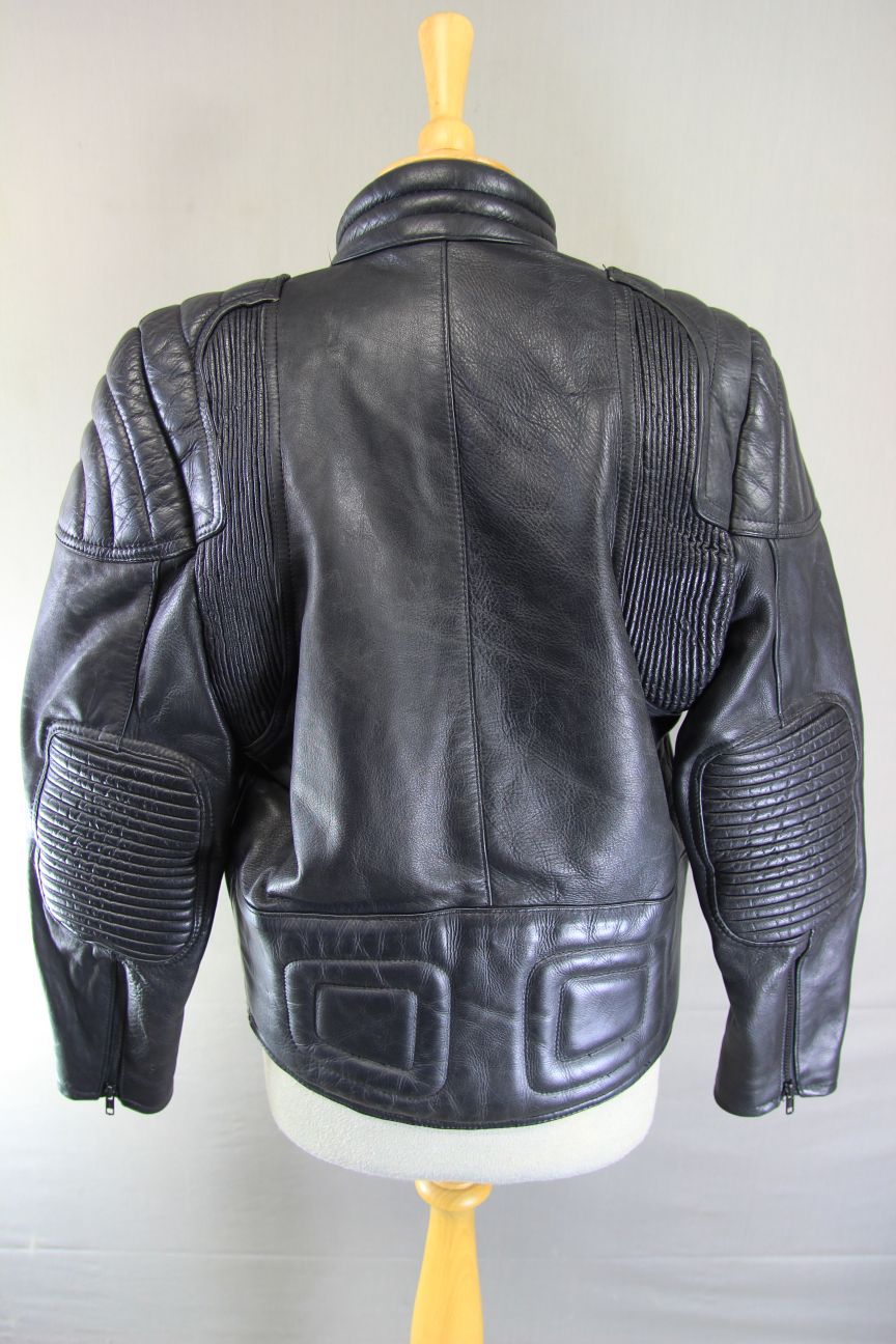 CLASSIC SPORTEX A5 BLACK LEATHER BIKER JACKET 38-40 INCH