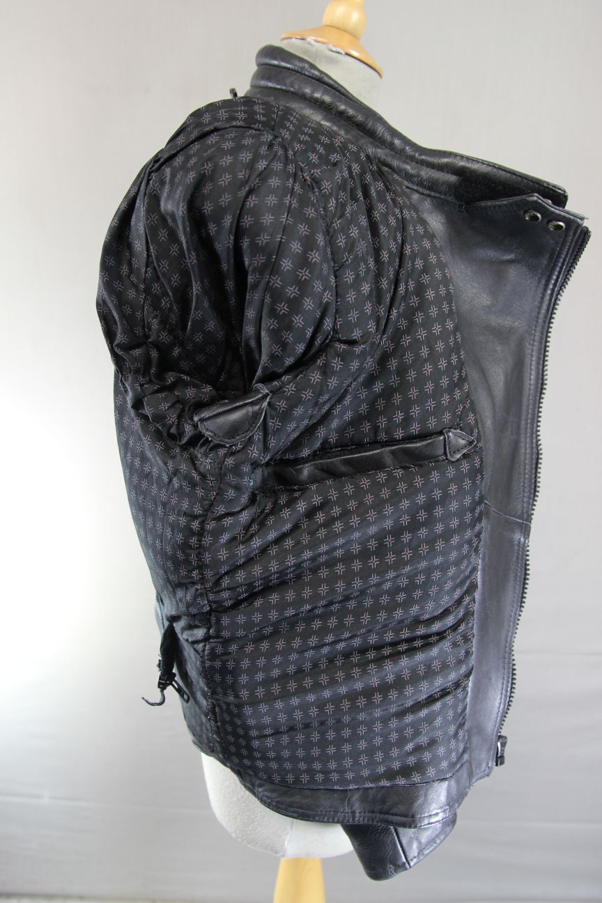 CLASSIC SPORTEX A5 BLACK LEATHER BIKER JACKET 38-40 INCH
