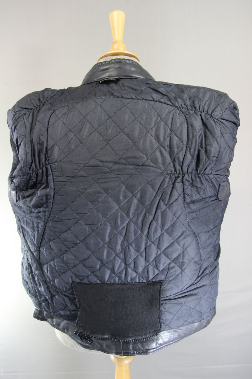 CLASSIC BLACK LEATHER BIKER JACKET 38-40 INCH/MEDIUM