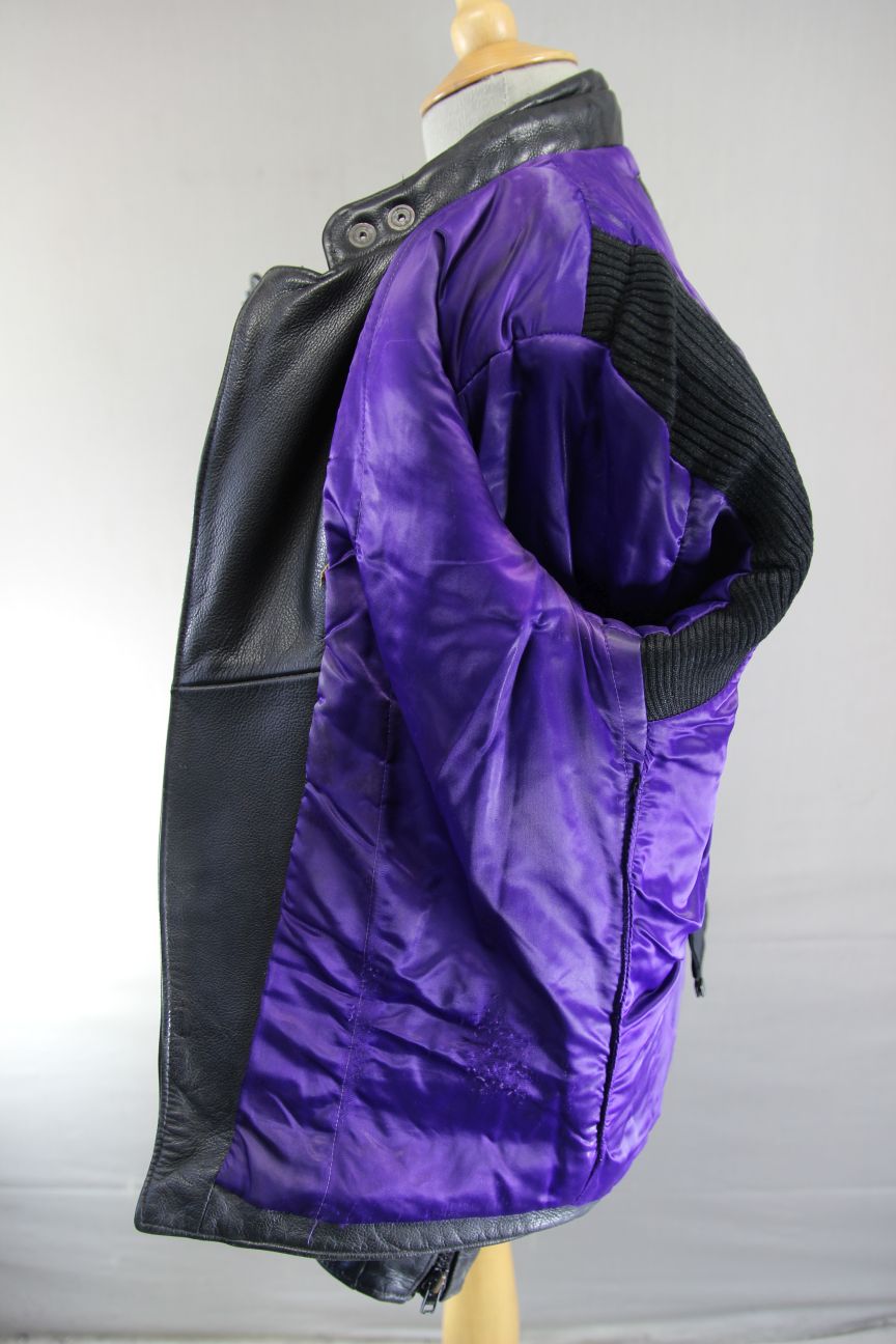 CLASSIC BRITISH MADE BLACK LEATHER GEAR BIKER JACKET 38 INCH