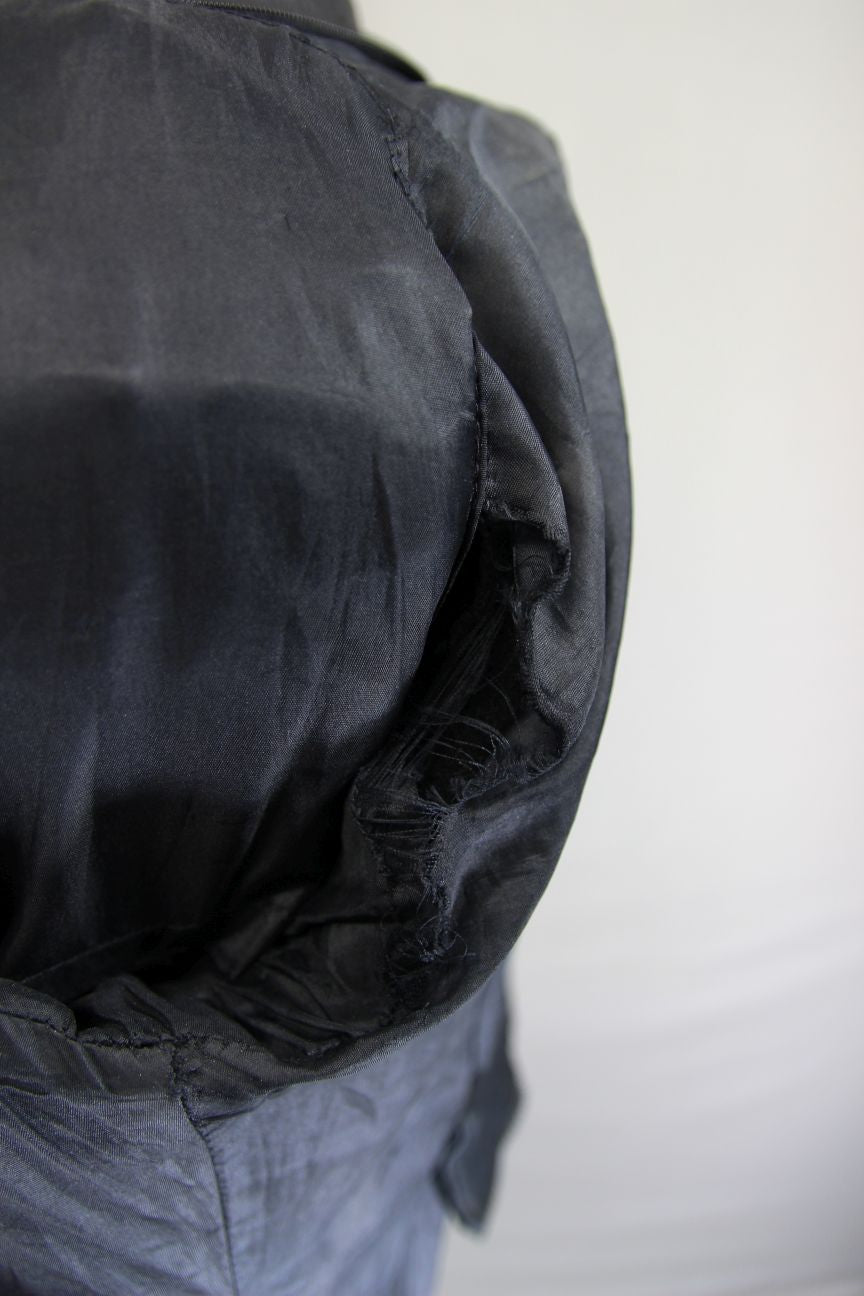 DYNAMIC LEATHER BLACK COWHIDE BIKER JACKET + SHOULDER & ELBOW CE ARMOUR: SIZE 14