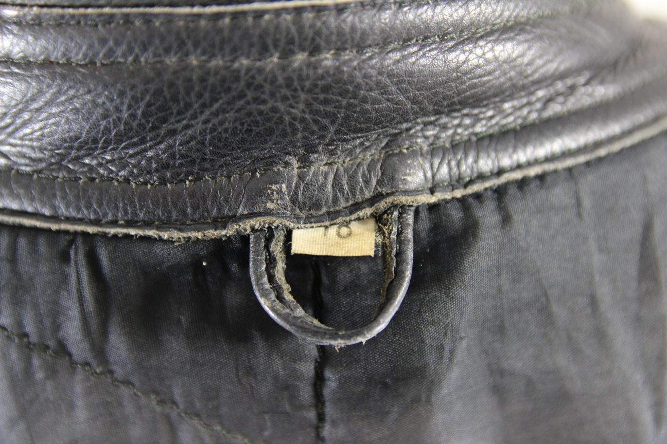 LADIES CLASSIC BLACK LEATHER BIKER JACKET: SIZE 18/40-42 INCH CHEST