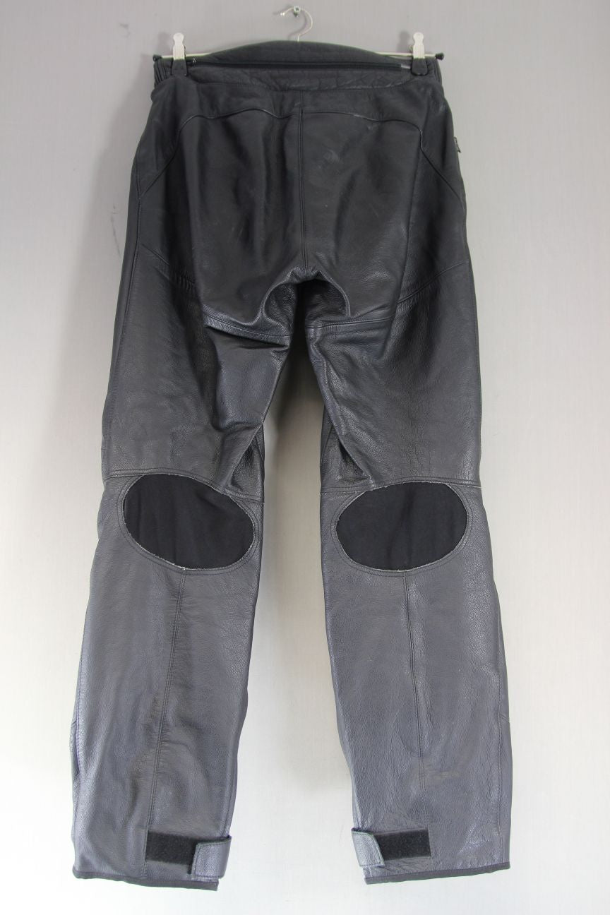 SPIDI BIKE IN ACTION LADIES BLACK LEATHER TROUSERS + CE ARMOUR WAIST 30"/LEG 31"