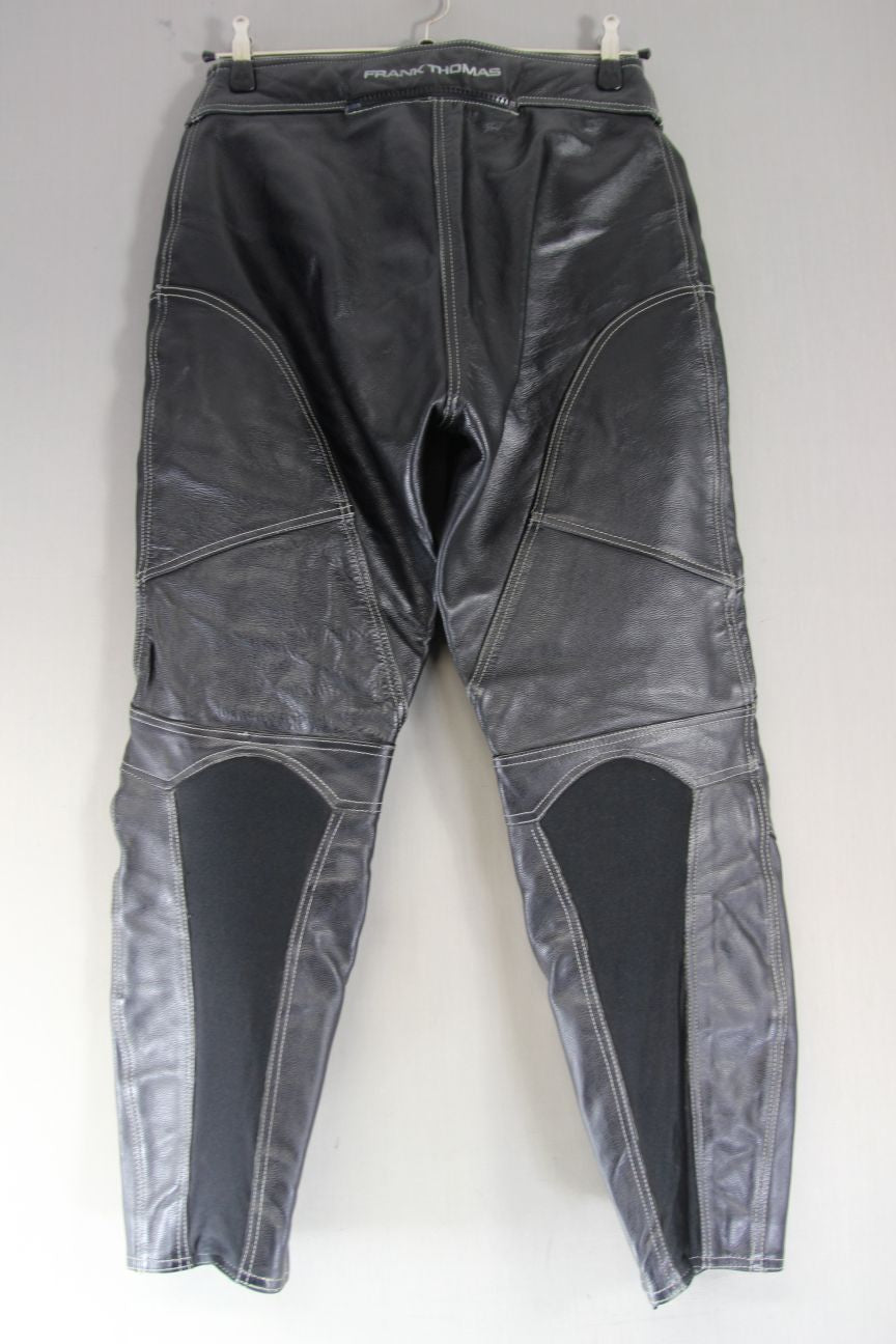FRANK THOMAS LADY RIDER BIKER TROUSERS SIZE 12: WAIST 30 INCHES/LEG 29 INCHES