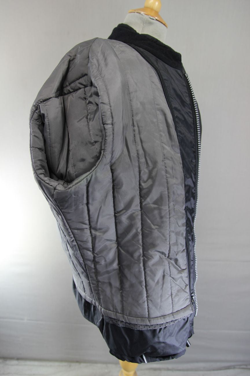 HELD BLACK & RED TEXTILE BIKER JACKET WITH CE ARMOUR & THERMAL LINING 36-38" MED