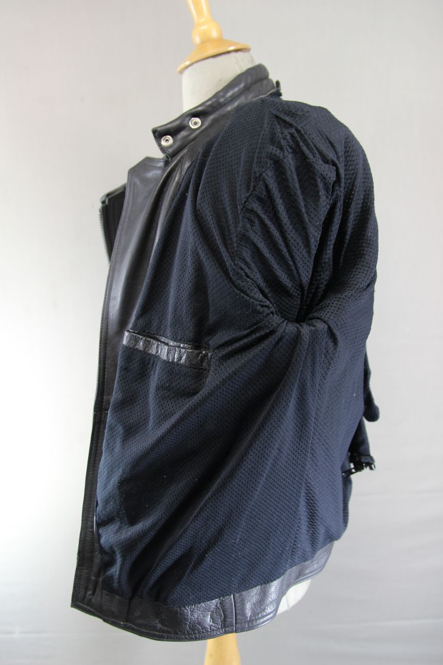 CLASSIC PROTO BLACK LEATHER BIKER JACKET 40-42 INCH CHEST