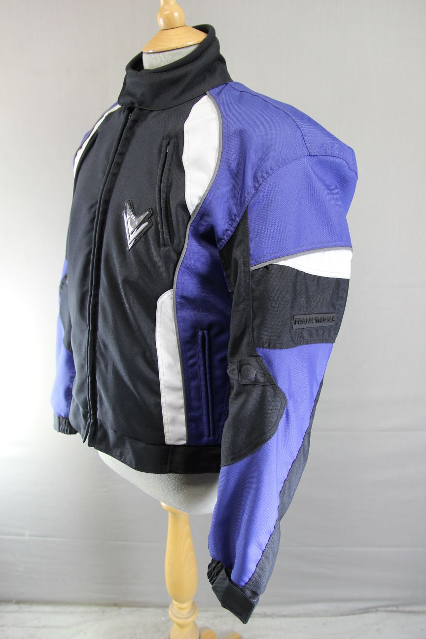 FRANK THOMAS WATER RESISTANT TEXTILE BIKER JCKT + ARMOUR & THERMAL LINING 38"/S