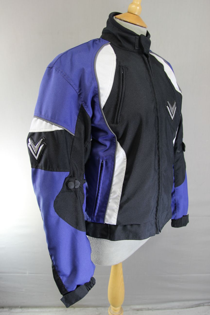 FRANK THOMAS WATER RESISTANT TEXTILE BIKER JCKT + ARMOUR & THERMAL LINING 38"/S
