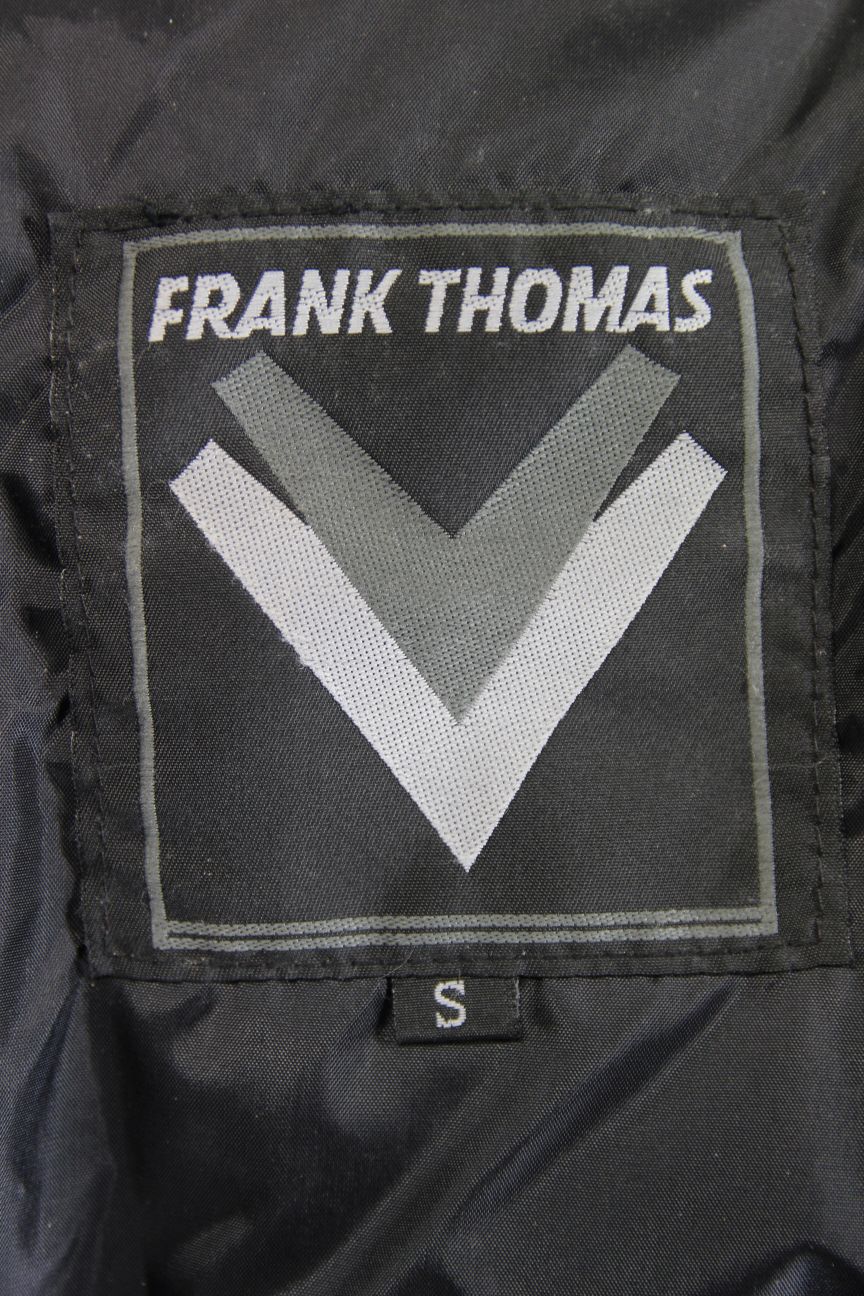 FRANK THOMAS WATER RESISTANT TEXTILE BIKER JCKT + ARMOUR & THERMAL LINING 38"/S