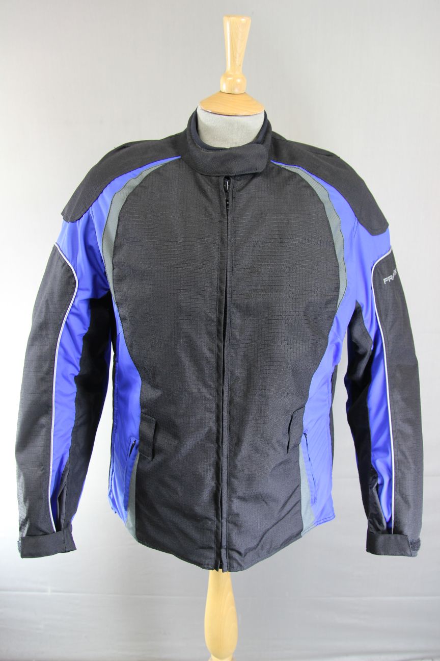 FRANK THOMAS LADY RIDER TEXTILE BIKER JACKET + CE ARMOUR & THERMAL LINING 38"/L
