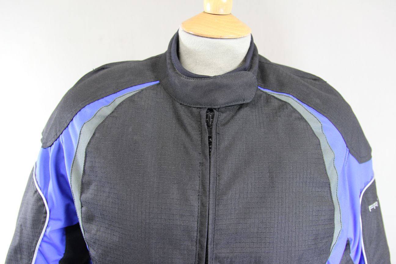 FRANK THOMAS LADY RIDER TEXTILE BIKER JACKET + CE ARMOUR & THERMAL LINING 38"/L