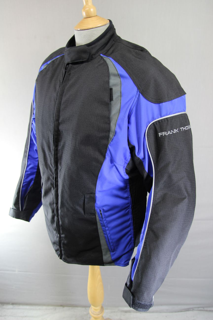 FRANK THOMAS LADY RIDER TEXTILE BIKER JACKET + CE ARMOUR & THERMAL LINING 38"/L