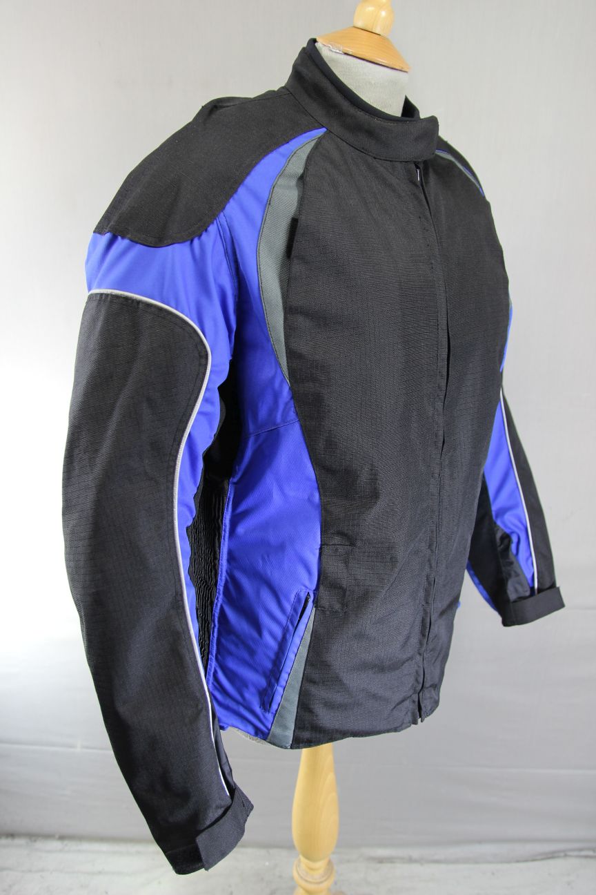 FRANK THOMAS LADY RIDER TEXTILE BIKER JACKET + CE ARMOUR & THERMAL LINING 38"/L