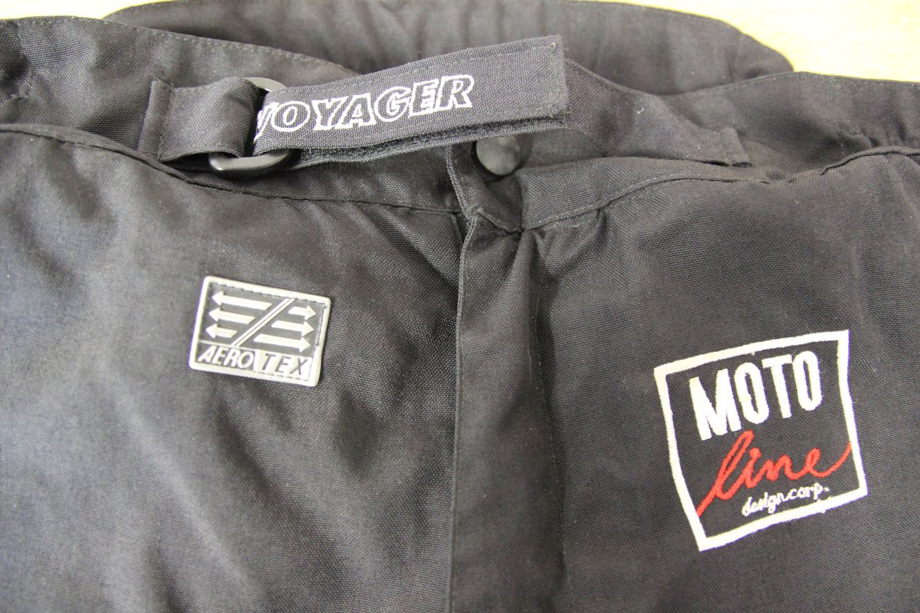 MOTO LINE VOYAGER BLACK TEXTILE BIKER TROUSERS + THERMAL LINER WAIST 34"/LEG 32"