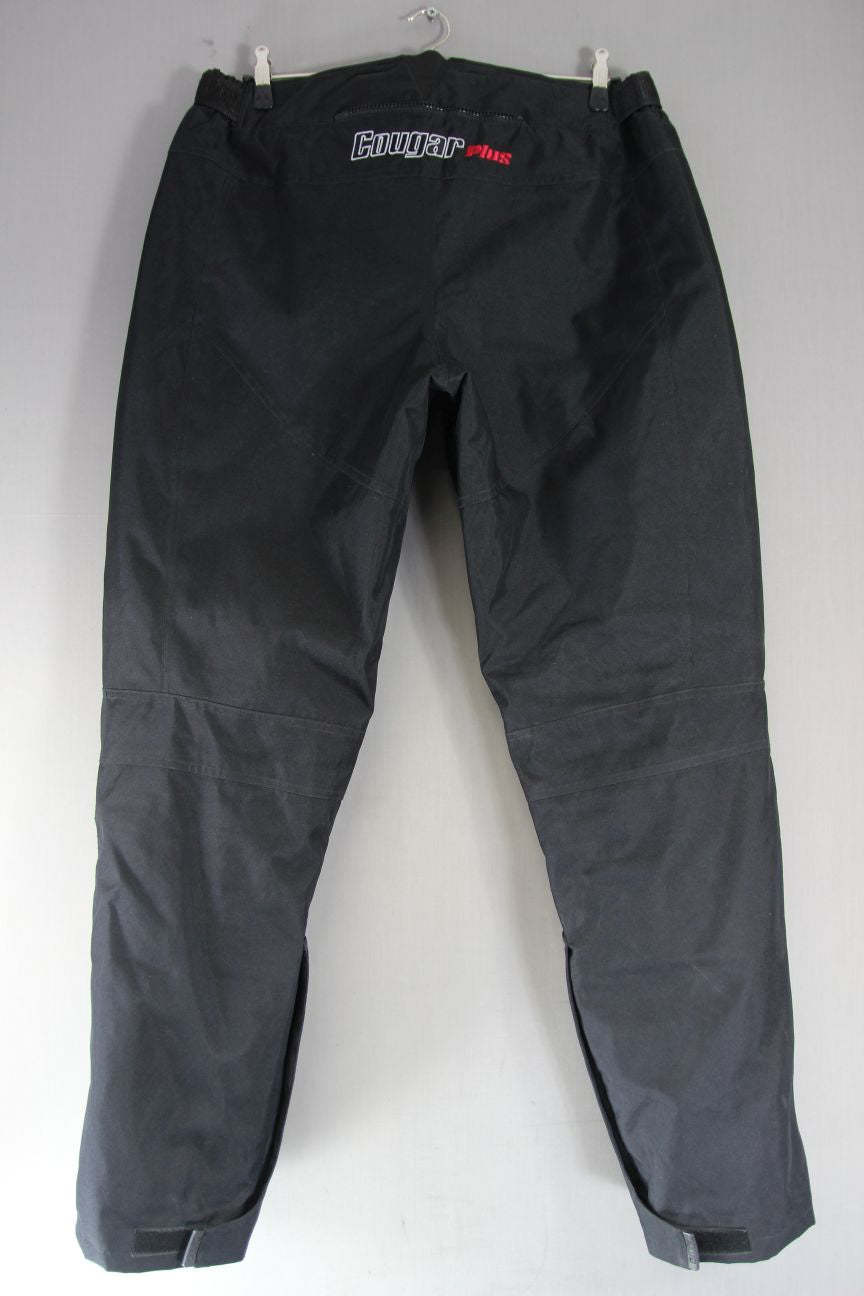 AKITO COUGAR PLUS BLACK TEXTILE BIKER TROUSERS + CE ARMOUR: WAIST 40/LEG 35"/3XL