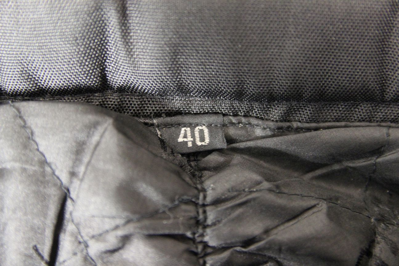 FIELDSHEER BLACK TEXTILE BIKER TROUSERS WITH CE KNEE ARMOUR WAIST 40-42"/LEG 31"