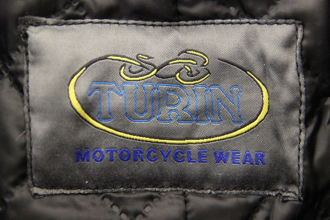 TURIN BLACK TEXTILE BIKER TROUSERS WITH QUILTED THERMAL LINING WAIST 38"/LEG 30"