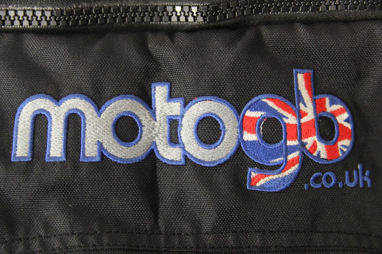 MOTO GB BLACK TEXTILE BIKER TROUSERS WITH CE ARMOUR: WAIST 32"/INSIDE LEG 30"/XS