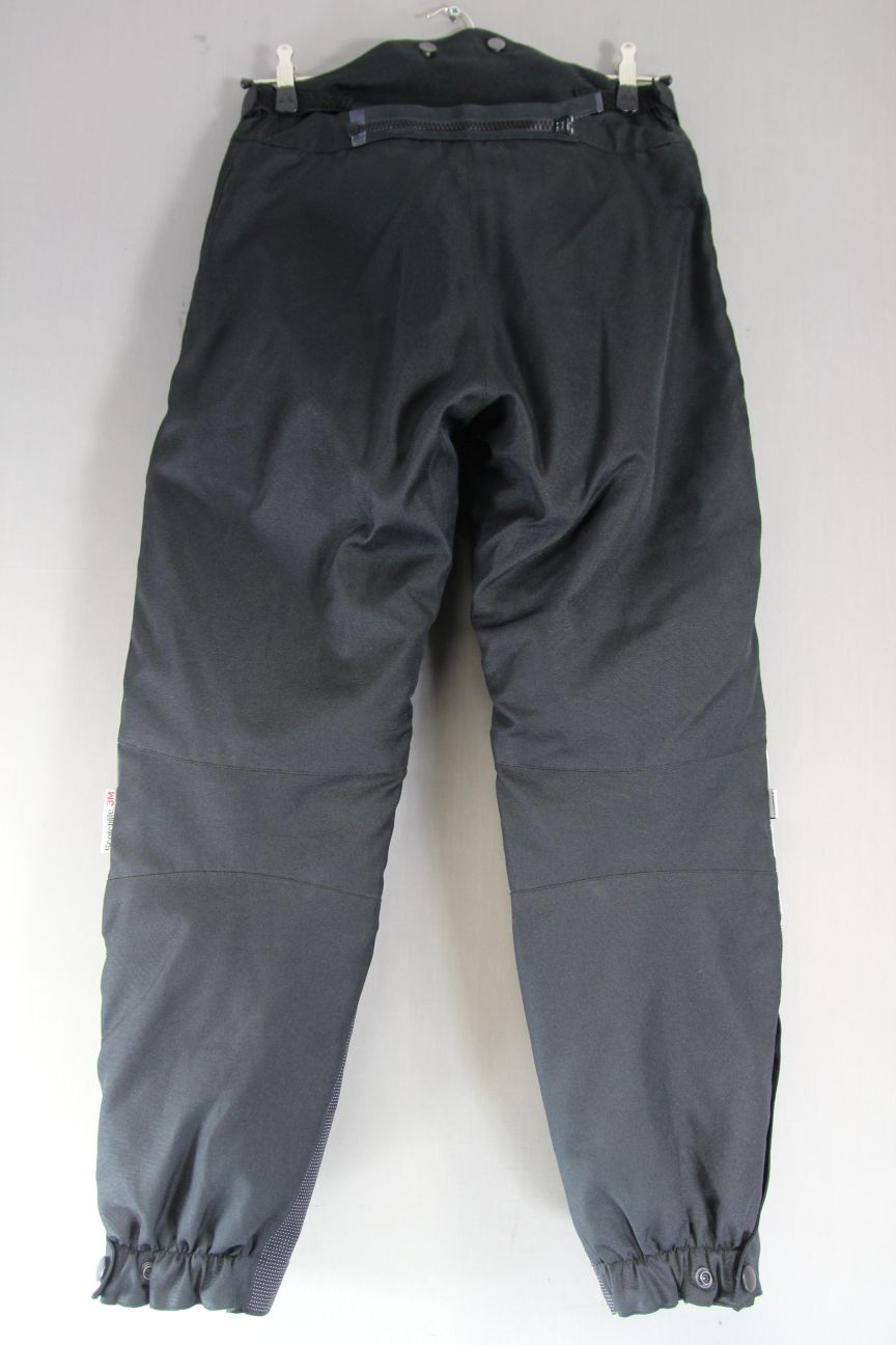 SPADA BLACK TEXTILE BIKER TROUSERS + CE ARMOUR/THERMAL LINING: WAIST 30"/LEG 31"