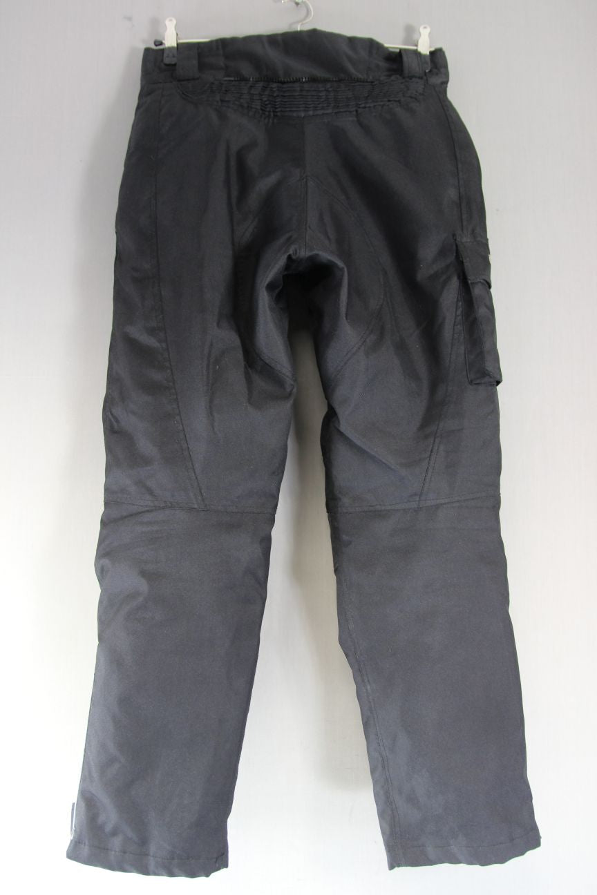 BUFFALO BLACK TEXTILE BIKER TROUSERS + CE ARMOUR/THERMAL LINING WAIST 32/LEG 30"