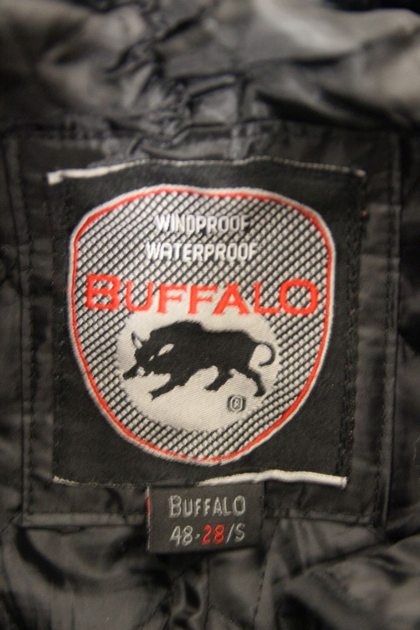 BUFFALO BLACK TEXTILE BIKER TROUSERS + CE ARMOUR/THERMAL LINING WAIST 32/LEG 30"