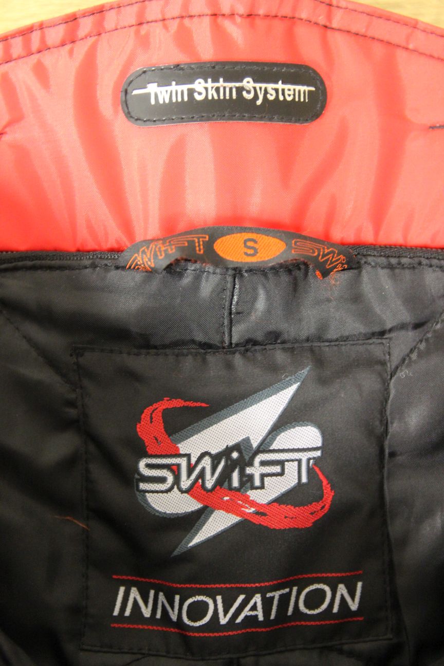 SWIFT BLACK TEXTILE BIKER TROUSERS + CE ARMOUR/THERMAL LINING: WAIST 34"/LEG 31"