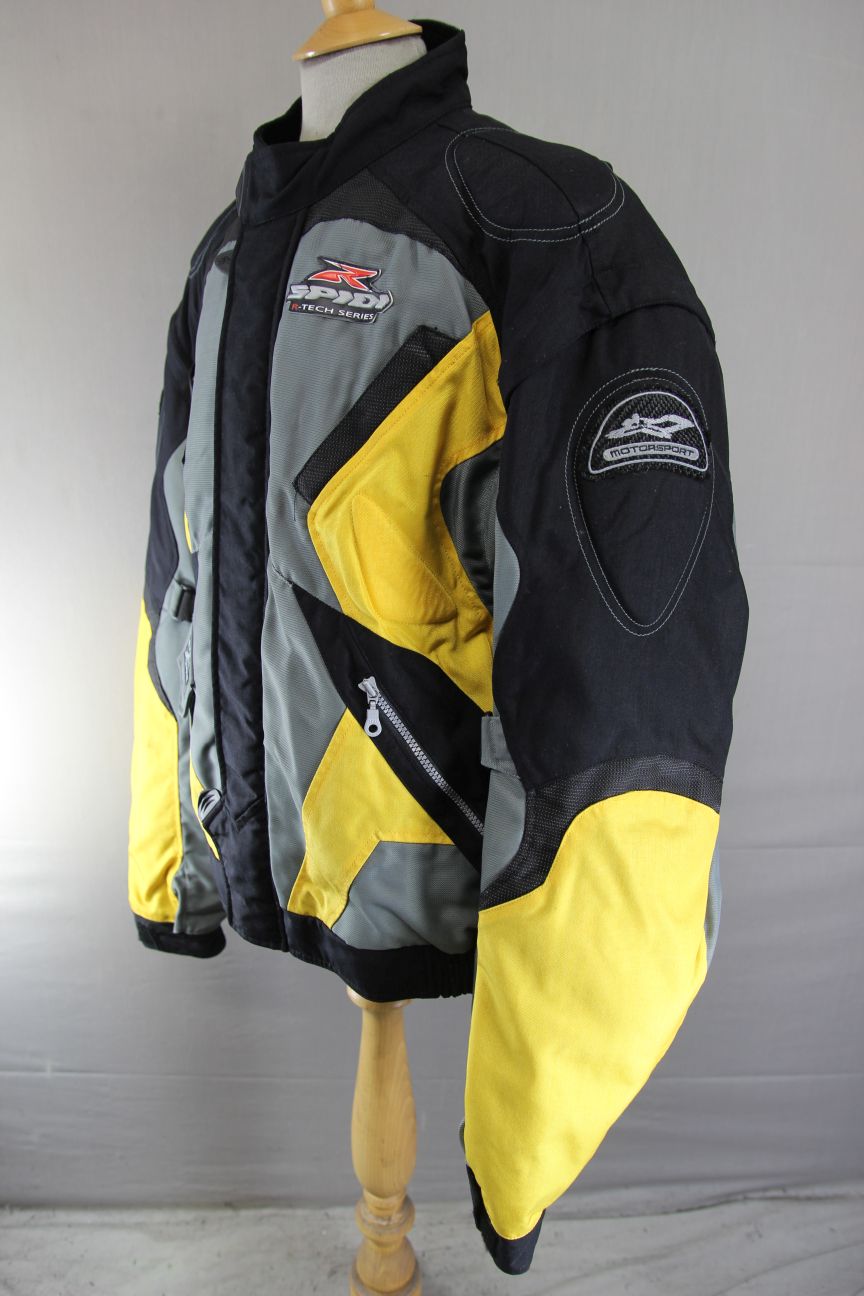 SPIDI R-TECH TEXTILE BIKER JACKET WITH CE ARMOUR & THERMAL LINING 48-50 INCH/3XL