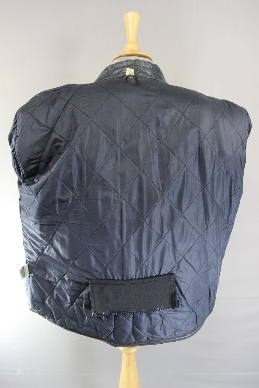 CLASSIC BLACK LEATHER BIKER JACKET 38-40 INCH CHEST