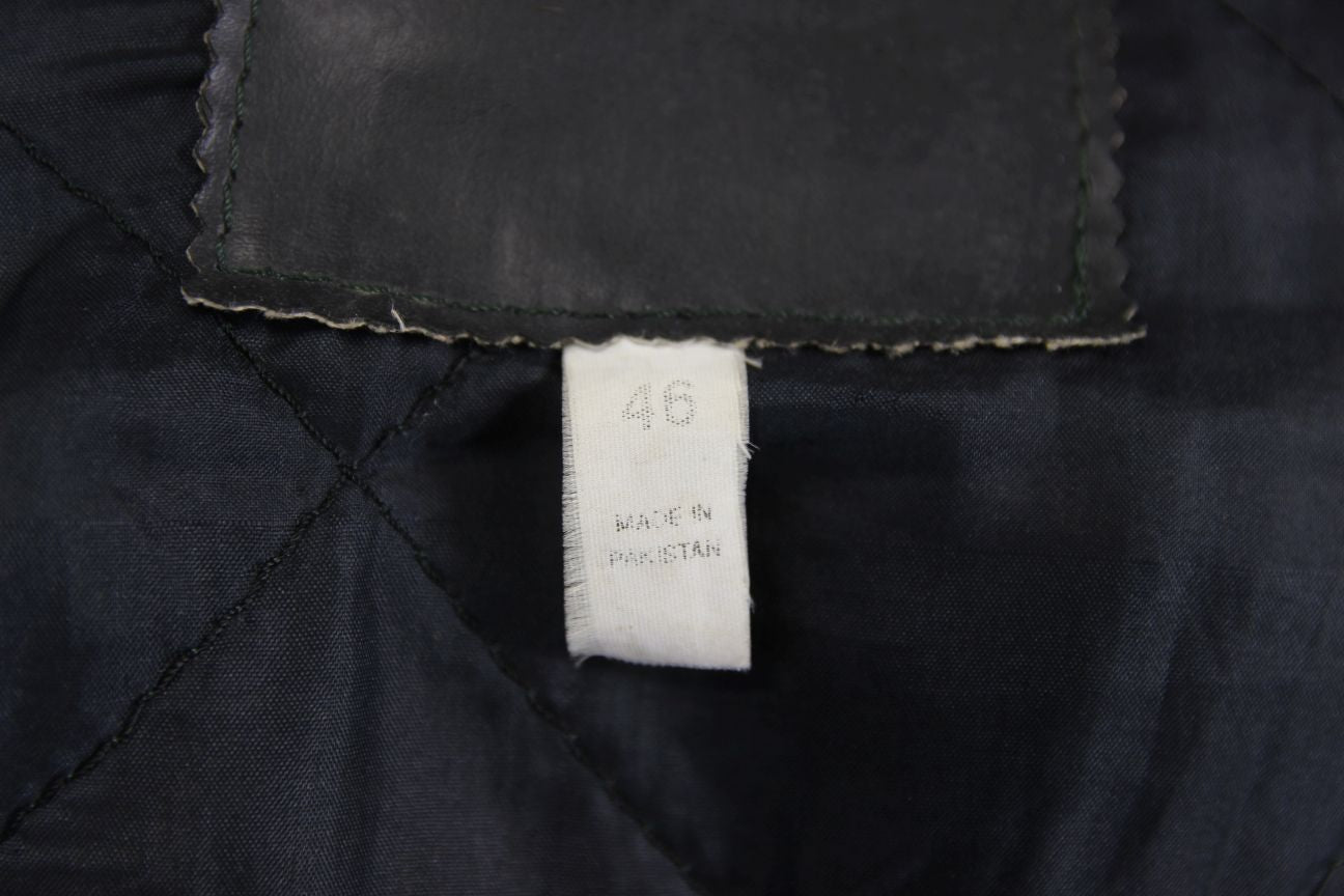 DYNAMIC LEATHERS CLASSIC BLACK BIKER JACKET 42-44 INCH CHEST
