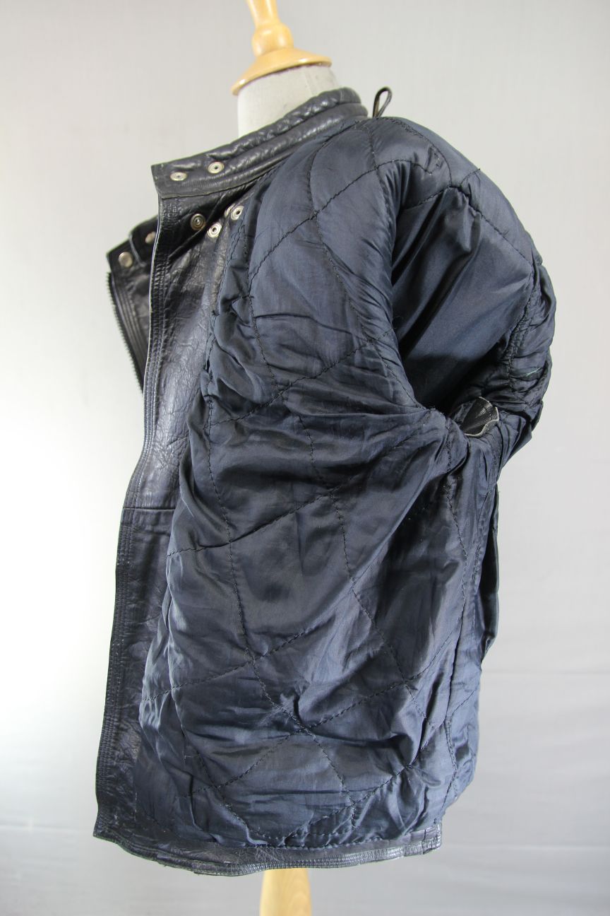 DYNAMIC LEATHERS CLASSIC BLACK BIKER JACKET 42-44 INCH CHEST