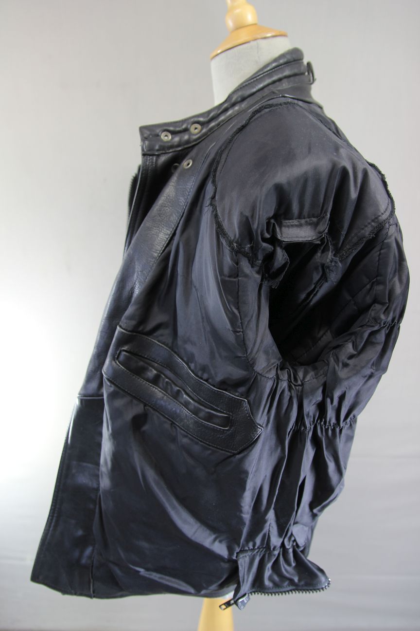 RICHA CLASSIC BLACK LEATHER BIKER JACKET 38-40 INCH CHEST/MEDIUM