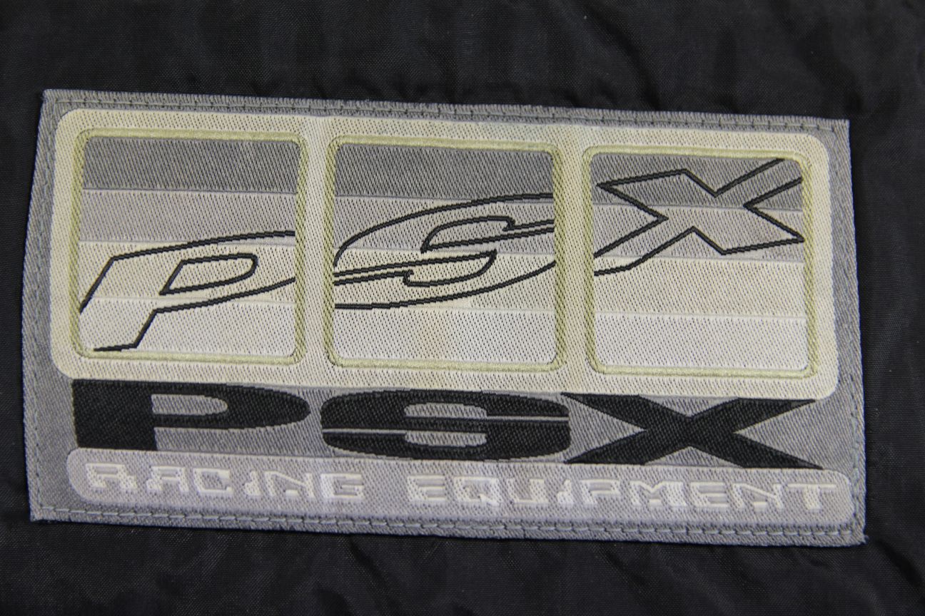 HEIN GERICKE PSX-II BLACK, SILVER & WHITE LEATHER BIKER JACKET + CE ARMOUR 36"/S