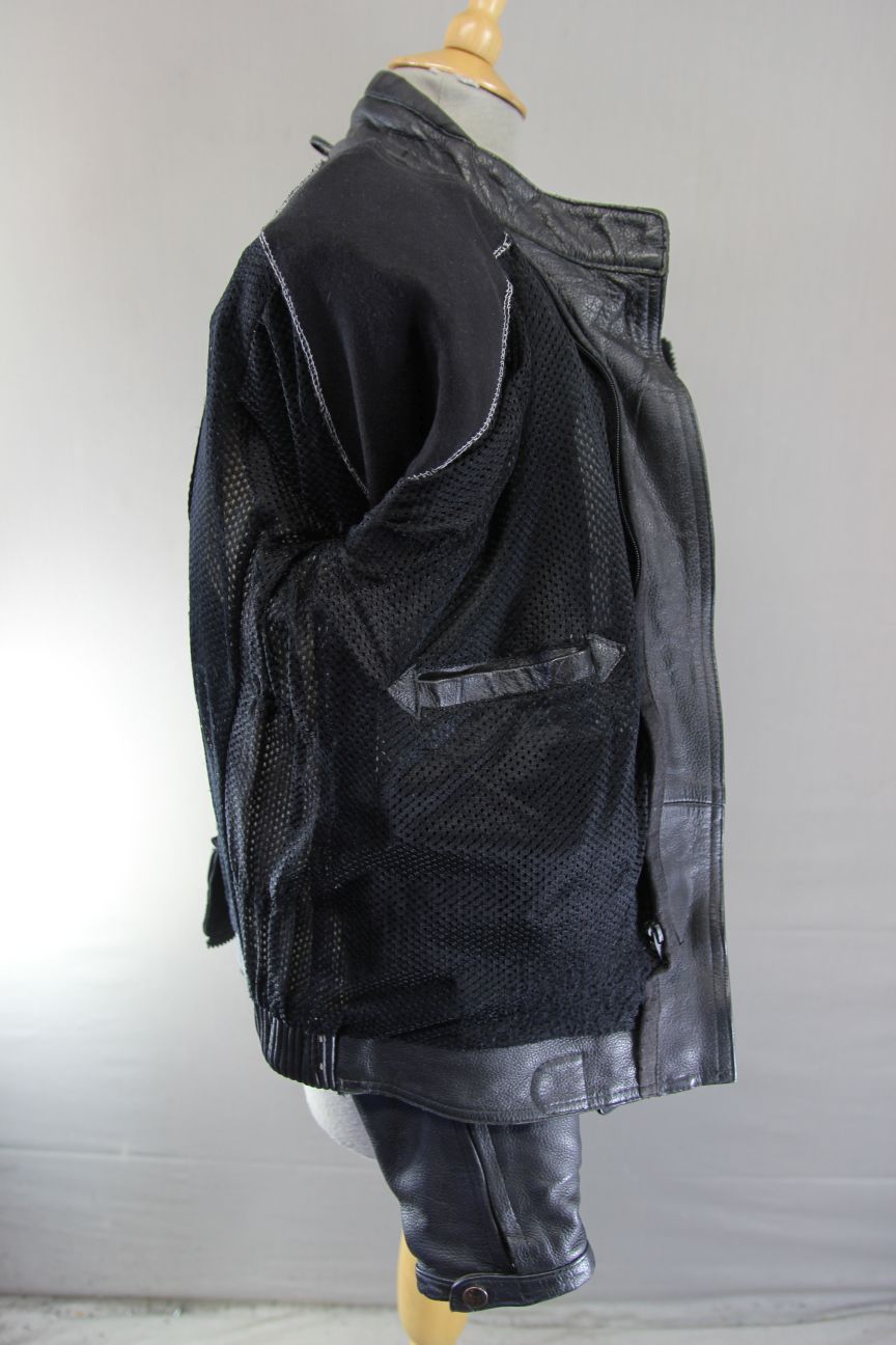 APACHE CLASSIC LADIES BLACK LEATHER BIKER JACKET 38-40 INCH CHEST/SIZE 16
