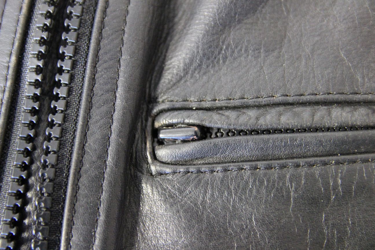 LADIES 'CHARLIE' CLASSIC BLACK LEATHER BIKER JACKET 32-34 INCH/SMALL/SIZE 10