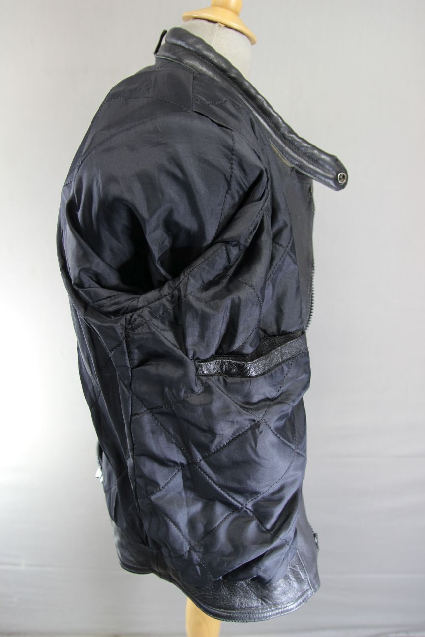 DYNAMIC LEATHERS CLASSIC BLACK BIKER JACKET 38-40 INCH CHEST