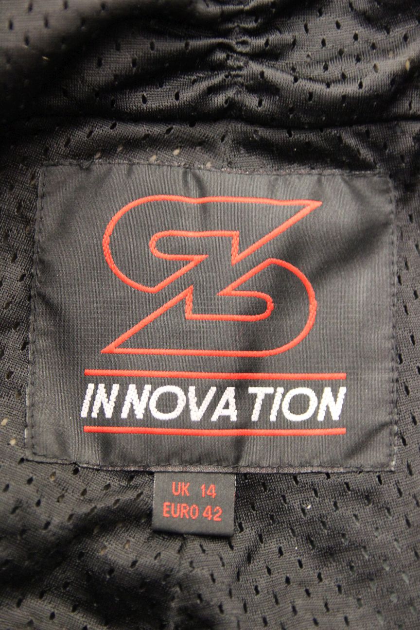 SWIFT INNOVATION LEATHER BIKER TROUSERS + KNEE ARMOUR SIZE 14: WAIST 30"/LEG 31"