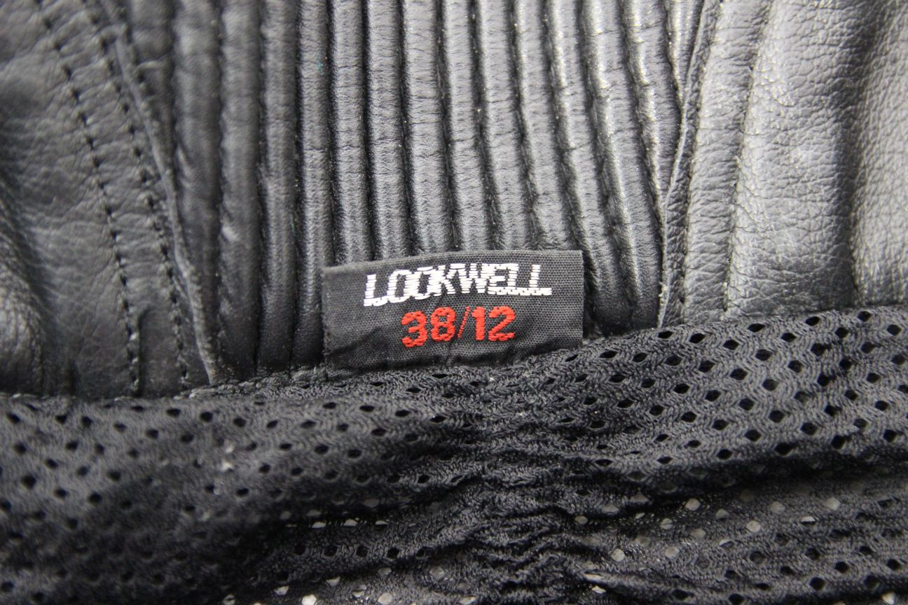 LOOKWELL BLACK LEATHER BIKER TROUSERS - SIZE 12: WAIST 28-30 IN/INSIDE LEG 29 IN