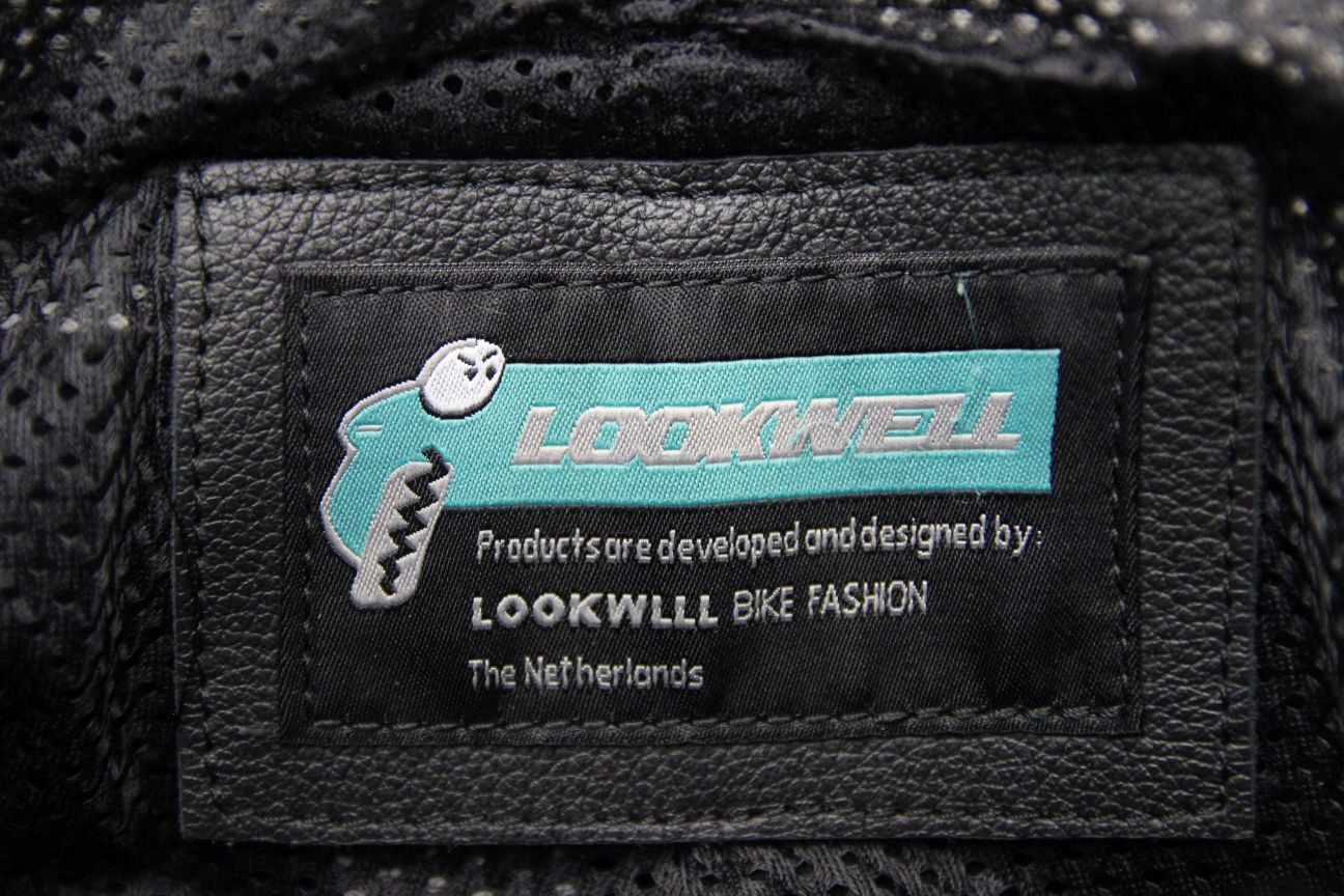 LOOKWELL BLACK LEATHER BIKER TROUSERS - SIZE 12: WAIST 28-30 IN/INSIDE LEG 29 IN