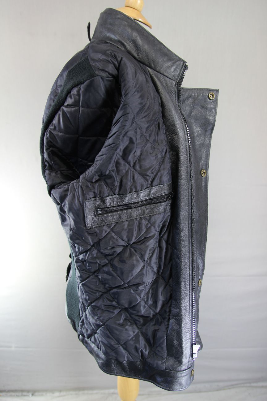 BRITISH MADE VINTAGE TT LEATHERS CLASSIC BLACK BIKER JACKET 36-38 INCH/SMALL