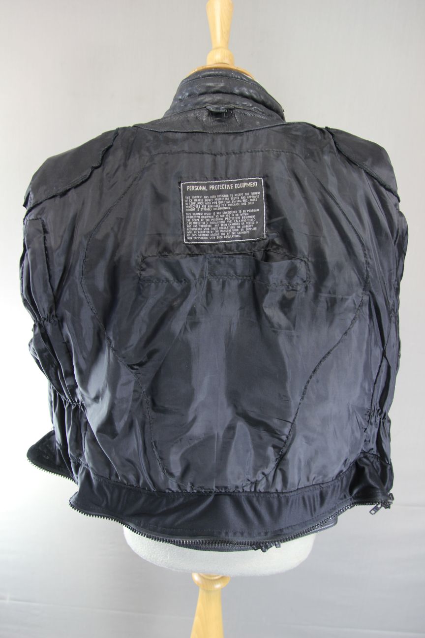 RICHA CLASSIC BLACK LEATHER LADIES BIKER JACKET: SIZE 16/38 INCH CHEST