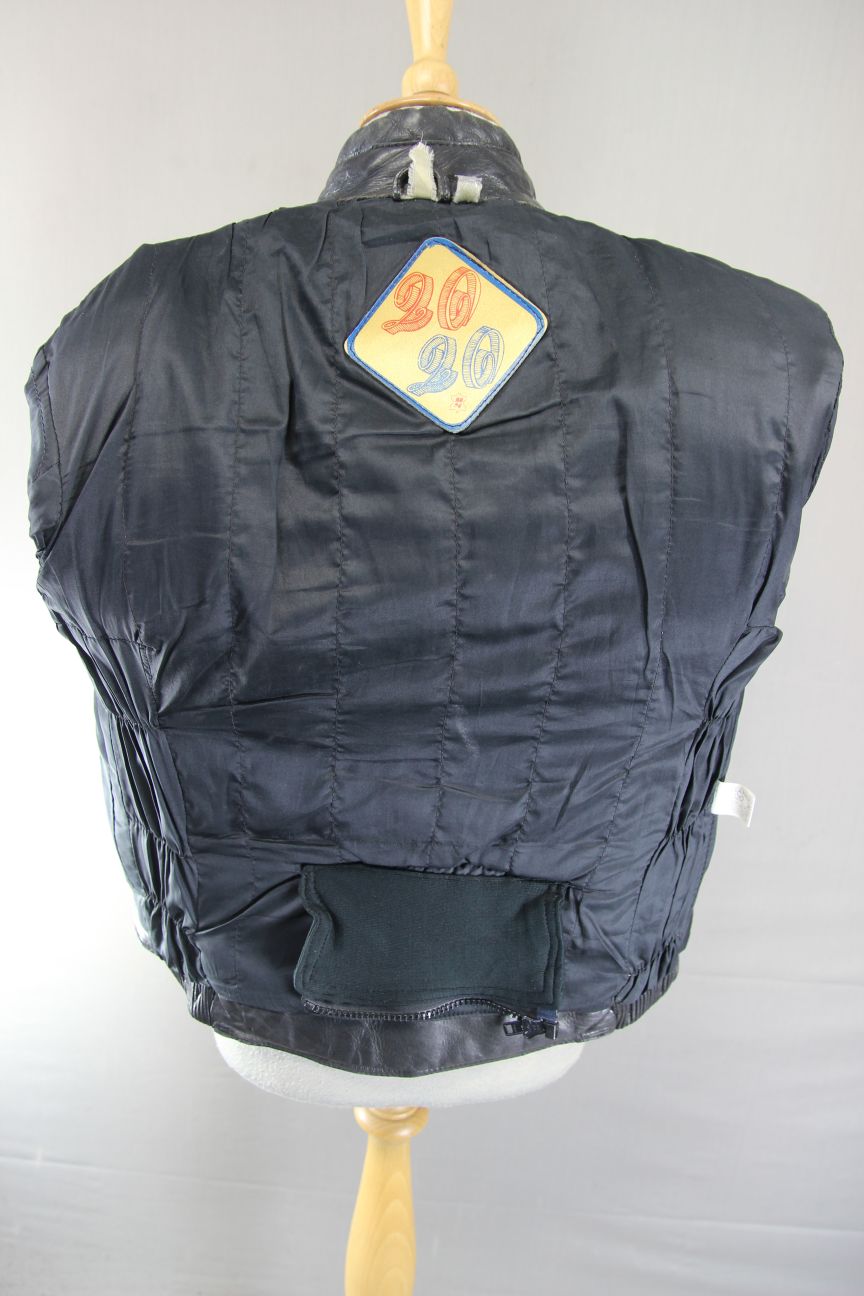 CLASSIC 20-20 BLACK LEATHER BIKER JACKET 38-40 INCH/MEDIUM