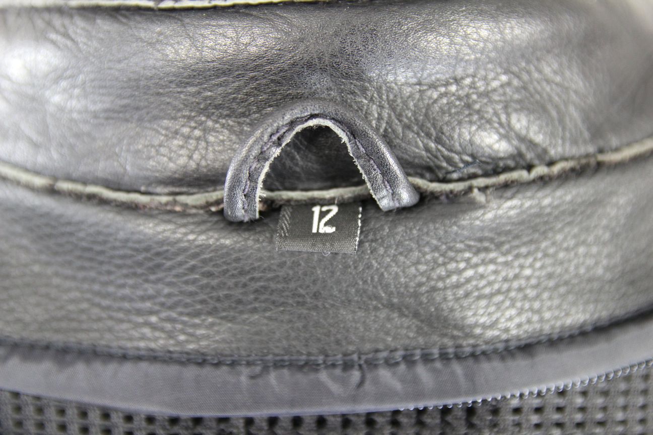 RICHA FORZA 2000 BLACK LEATHER BIKER JACKET: SIZE 12