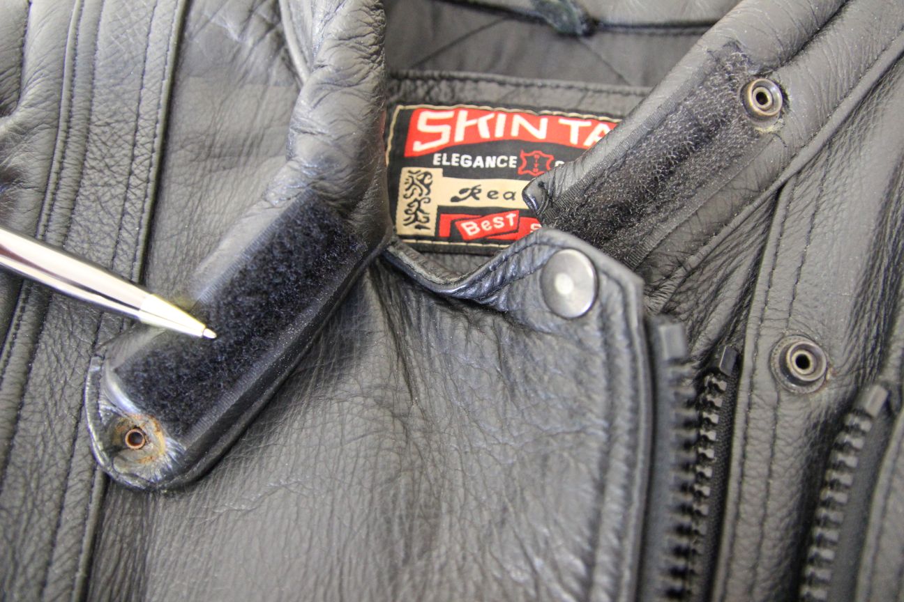 SKINTAN LADIES CLASSIC BLACK COWHIDE LEATHER BIKER JACKET 34-36 INCH