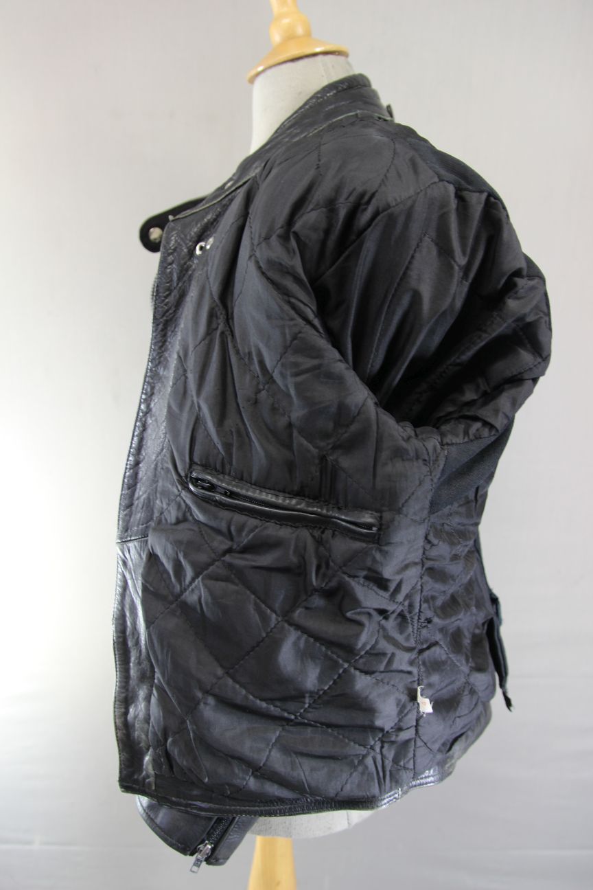 AKITO MERCURY PLUS CLASSIC BLACK LEATHER BIKER JACKET 38-40 INCH CHEST