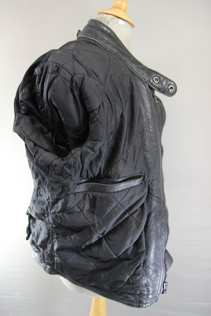 AKITO MERCURY PLUS CLASSIC BLACK LEATHER BIKER JACKET 38-40 INCH CHEST